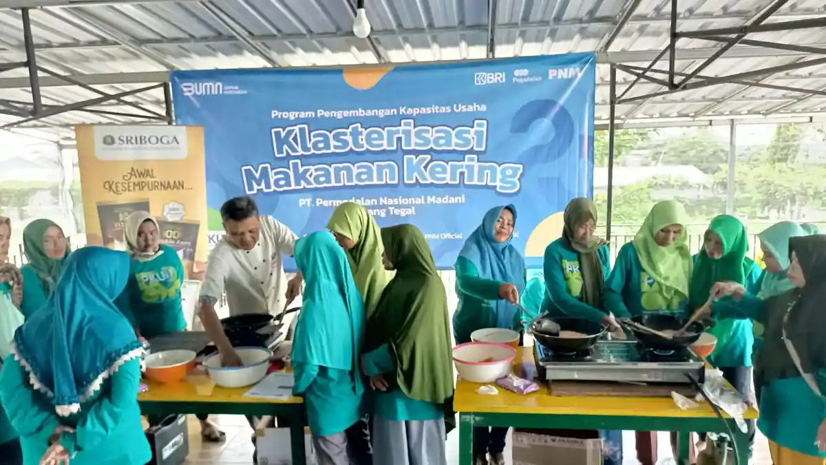 PNM Cabang Tegal Gelar Pelatihan Usaha Olahan Makanan Kering Bagi Nasabah 