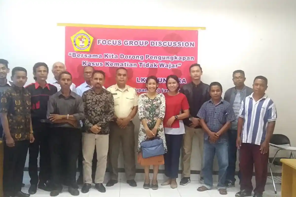 FGD Bahas Pengungkapan Kasus Kematian Tidak Wajar Nimrod Tameno di Unwira Kupang