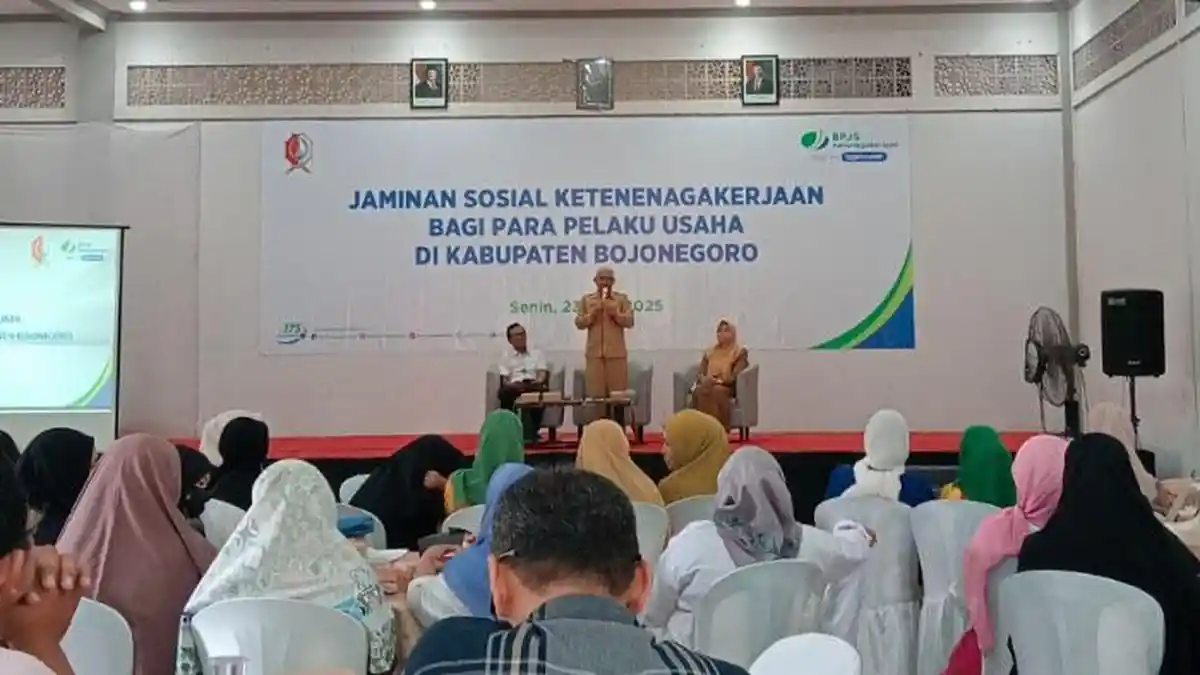 BPJS Ketenagakerjaan Bojonegoro Gelar Sosialisasi Jamsostek bagi Pelaku Usaha