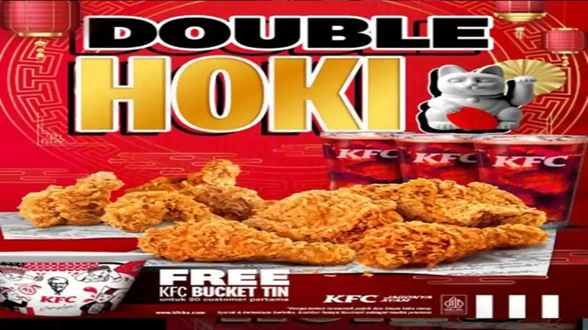 Terbaru Promo KFC Spesial Hari Raya Imlek, Ada Combo Double Hoki Rp 80 Ribuan Gratis Bucket Tin