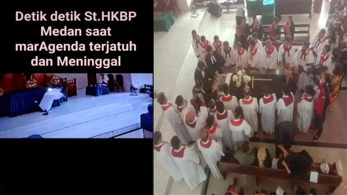 Kronologi Sintua HKBP M Napitupulu Jatuh dan Meninggal saat Bacakan Agenda Ibadah Minggu