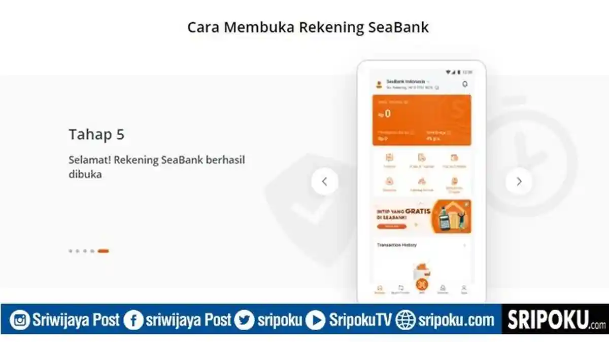 Cara Buka Rekening SeaBank via Online, Bank Digital Diawasi OJK, Mudah ...