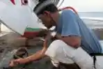 Efendi Soleman Bersama Perahu Jukung khas Bali