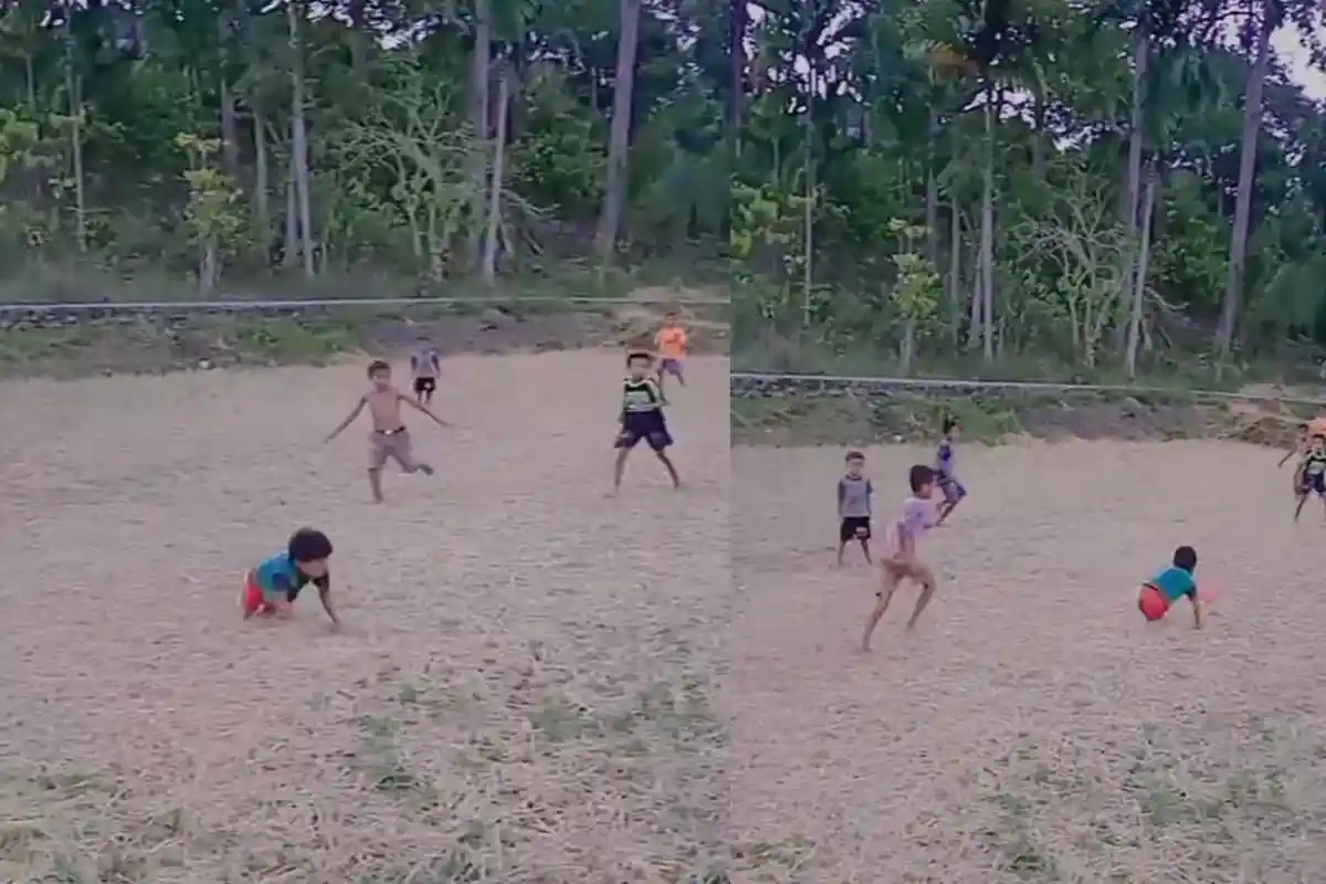 Viral Video Bocah NTT Main Bola Tanpa Kaki Bikin Netizen Terenyuh