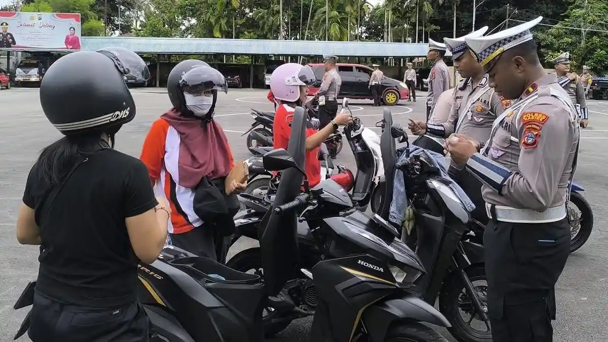 Polres Nabire Amankan 37 Kendaraan Roda Dua Hingga Roda Enam Saat Razia Ops Cartenz