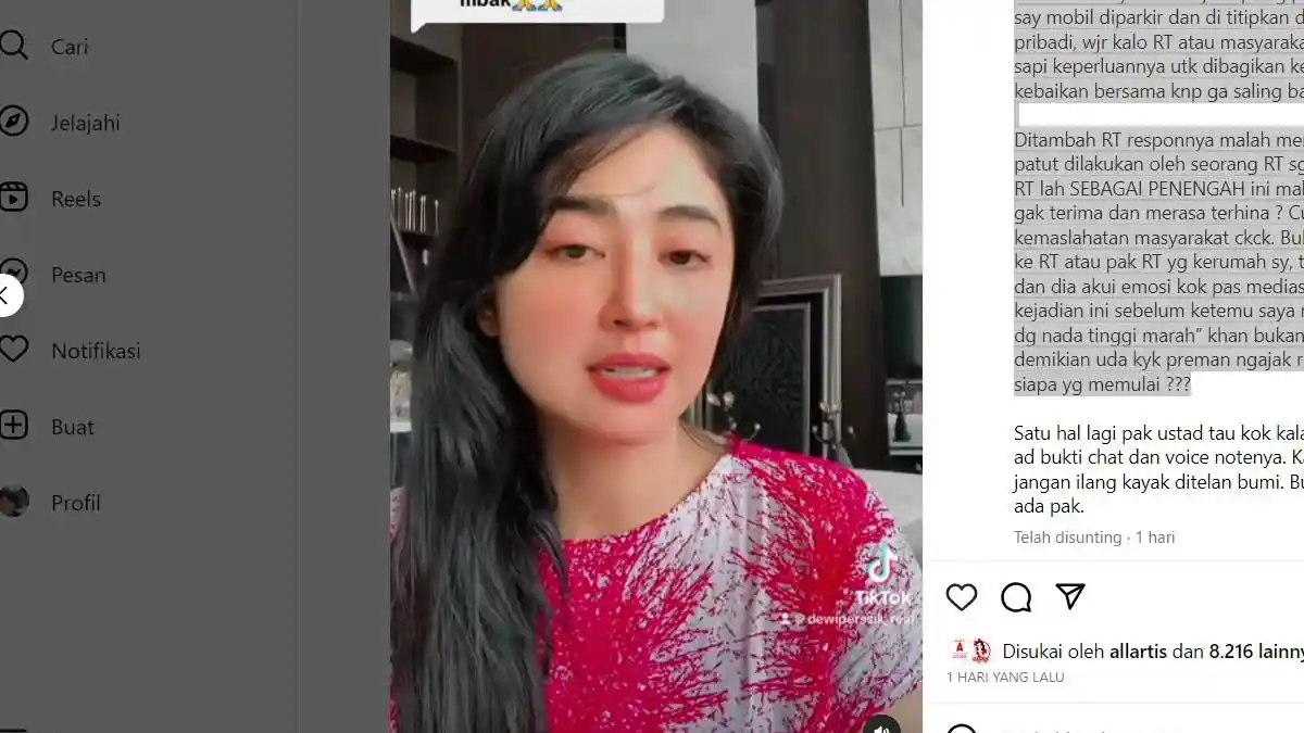 Dewi Perssik Kekeuh Dirinya Seratus Persen Benar Meski Sudah Fitnah Ketua RT dan Sopirnya Budek