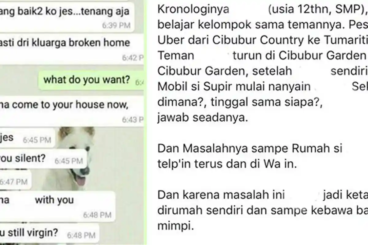 Oknum Driver Taksi Online Lagi-lagi Lakukan Pelecehan, Kali Ini Korban Gadis 12 Tahun Sampai Trauma