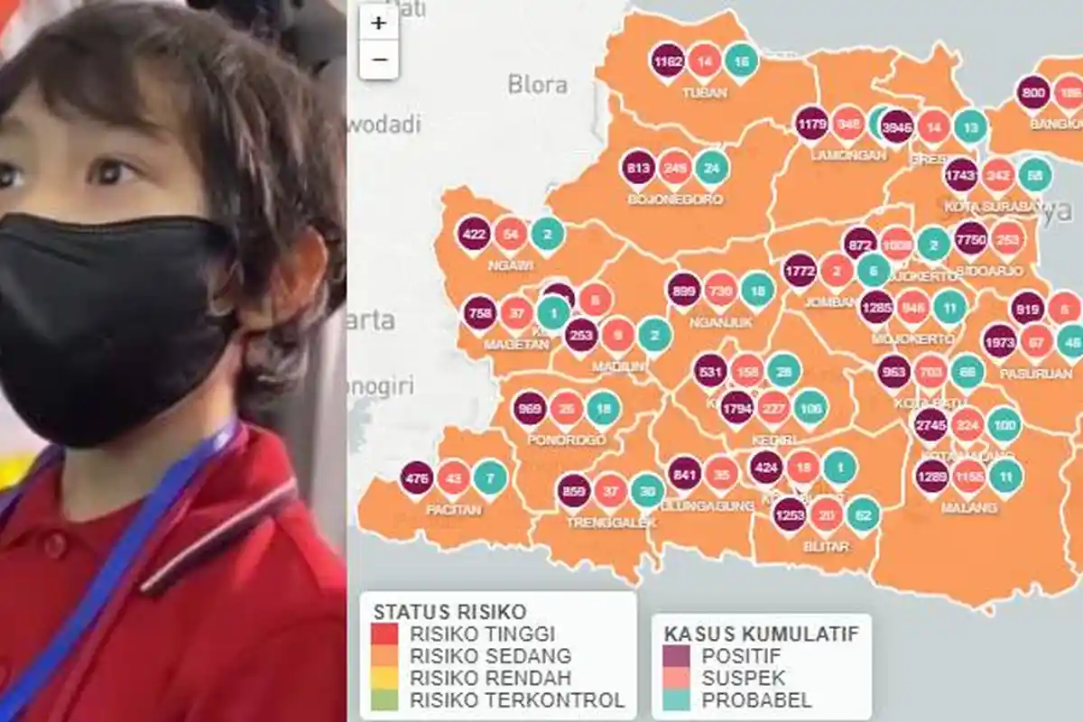 Update Zona Merah Jatim Selasa 15 Desember 2020: Lumajang, Tulungagung, Bondowoso Zona Oranye
