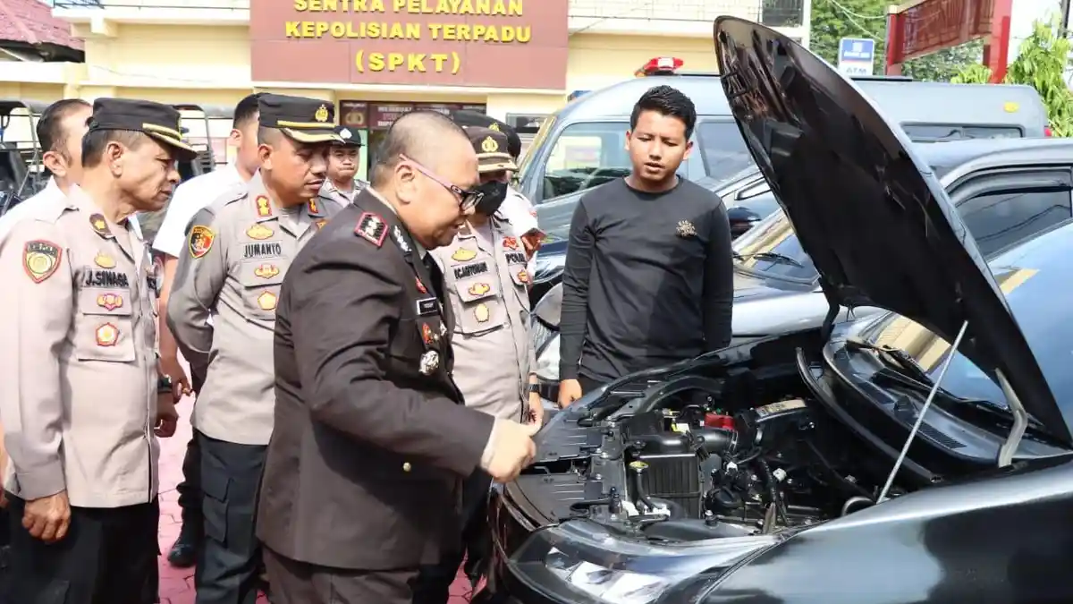 Wujudkan Pelayanan Prima, Kapolres Tanjungbalai Gelar Apel Kendaraan Dinas