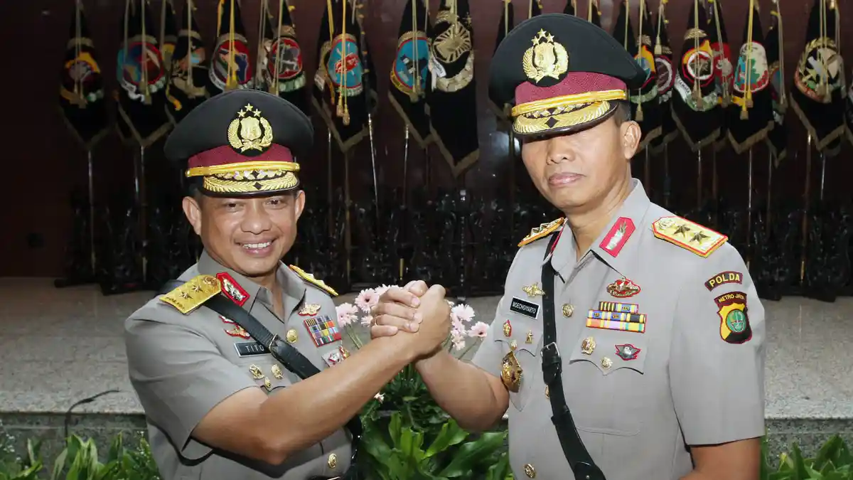 Dua Layar Lebar Meriahkan Acara Pisah Sambut Kapolda Metro Jaya