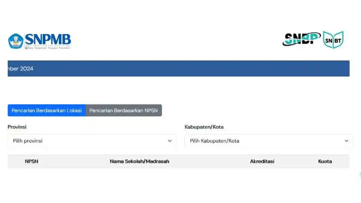 Pengumuman Kuota Sekolah SNBP 2025 Hari Ini di snpmb.bppp.kemdikbud.go.id