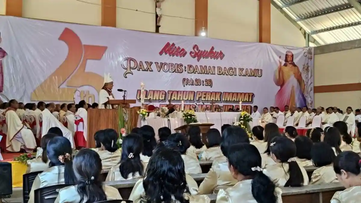 Syukuran 25 Tahun Imamat, Romo Maxi Un Bria: Indah RencanaMu Tuhan