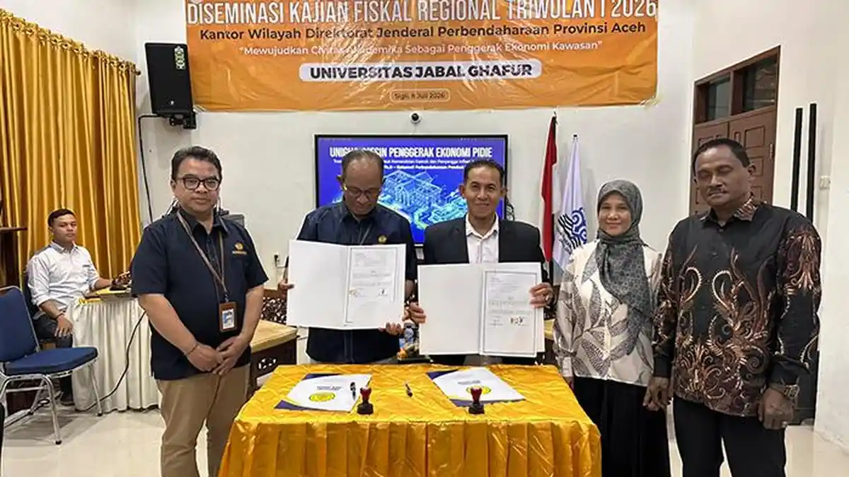 Unigha -Kanwil DJPb Aceh Teken MoU, Jadi PTS Pertama - Serambinews.com