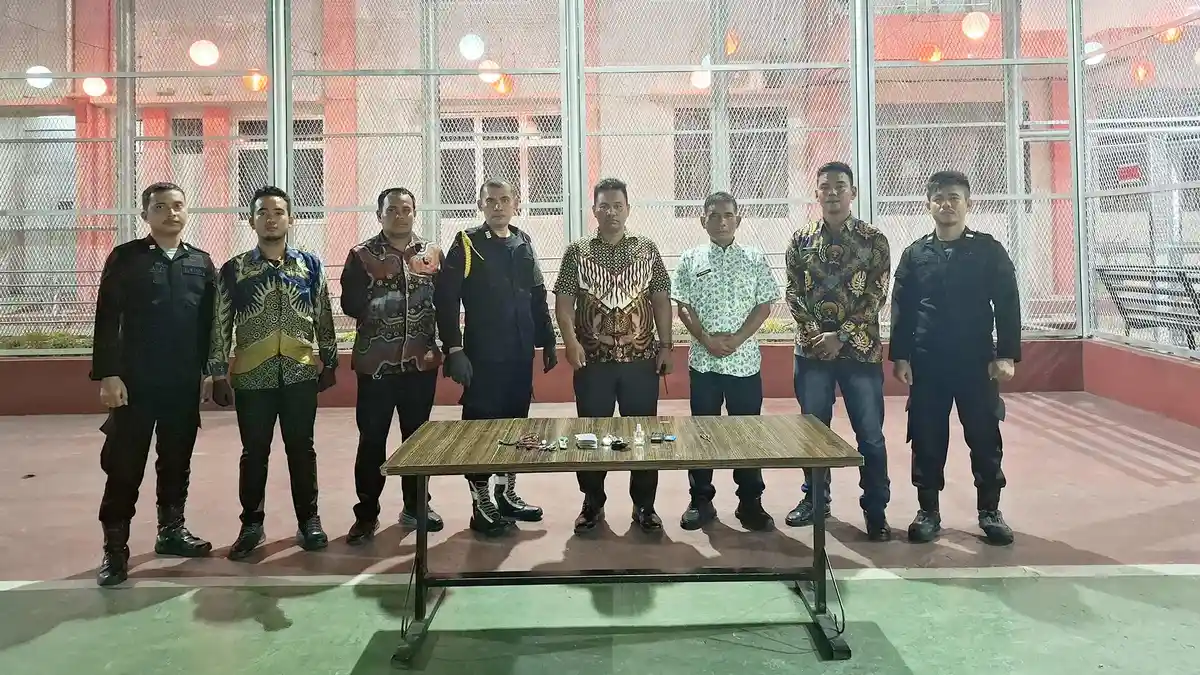 Tingkatkan Kewaspadaan, Lapas Pancur Batu Laksanakan Razia Rutin Blok Hunian