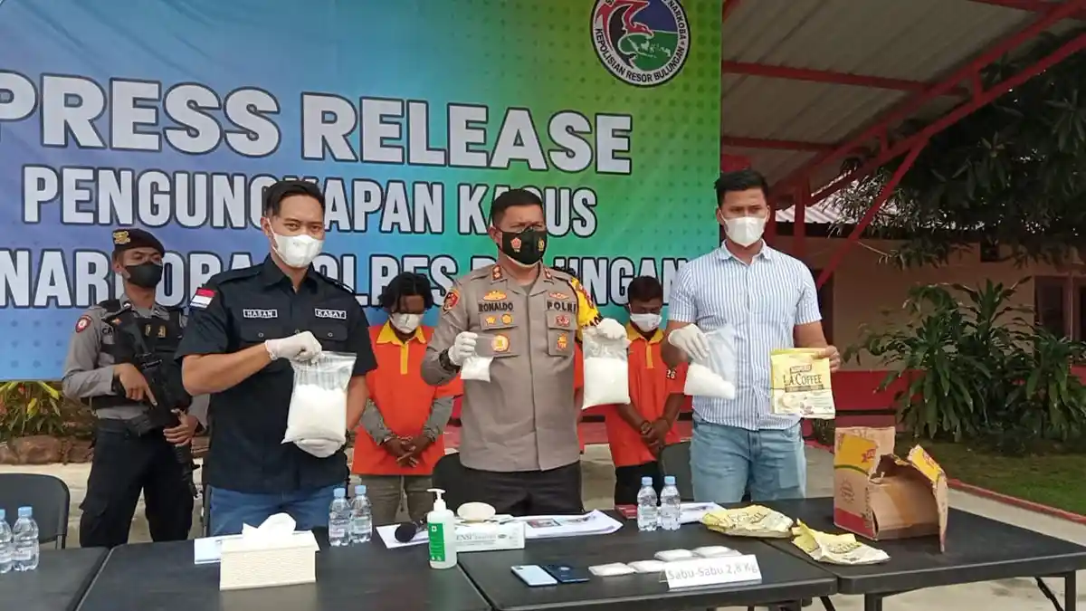 Gagalkan 2,8 Kilogram Sabu, Kapolres Bulungan Sebut Selamatkan 14.000 Jiwa