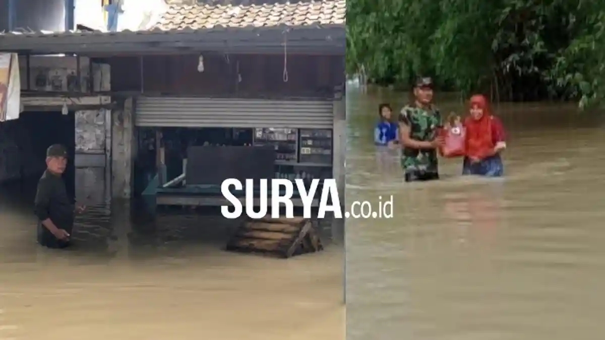 UPDATE Banjir Gresik Hari Ini Minggu 13 Desember 2020, Sudah 2 Kecamatan, 1 Siswi SMP Hanyut