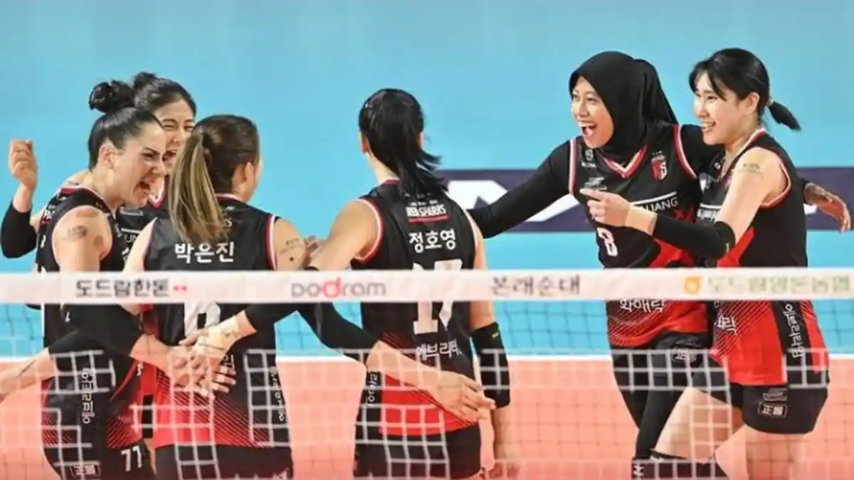 Hasil Red Sparks vs Pink Spiders V-League 2023: Tim Megawati Hangestri Unggul 2-1