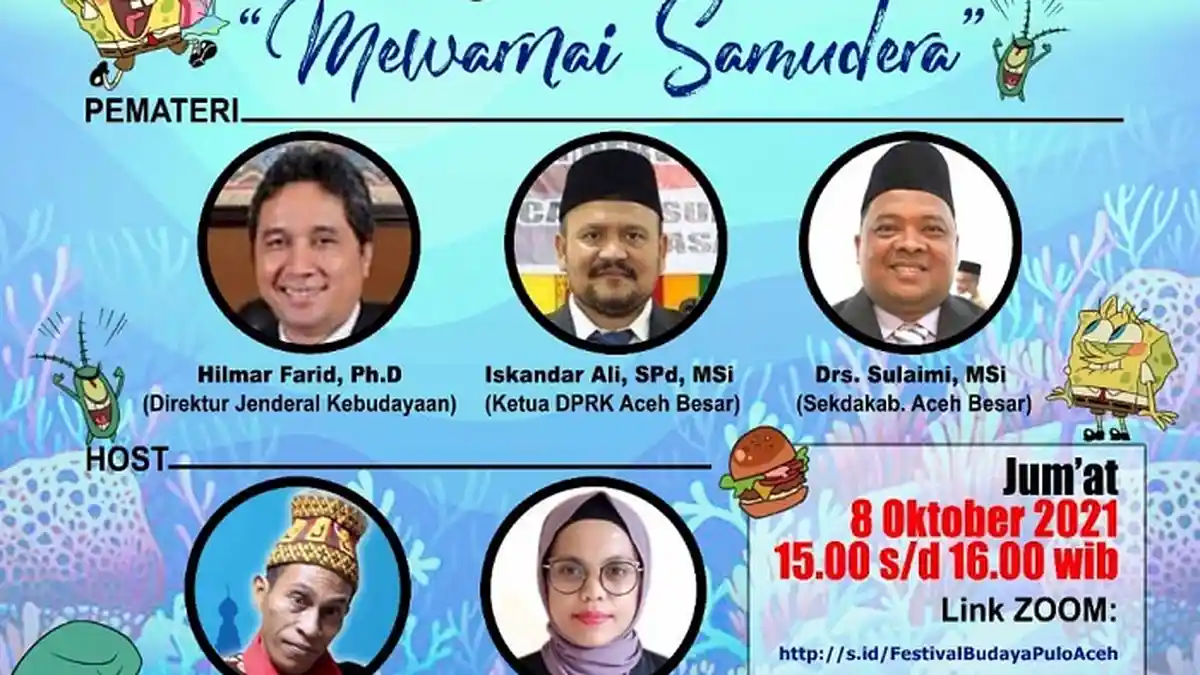 Tikar Pandan Gelar Festival Virtual Pulo Aceh, Dibuka Direktur Kemendikbudristek, Diikuti Milenial