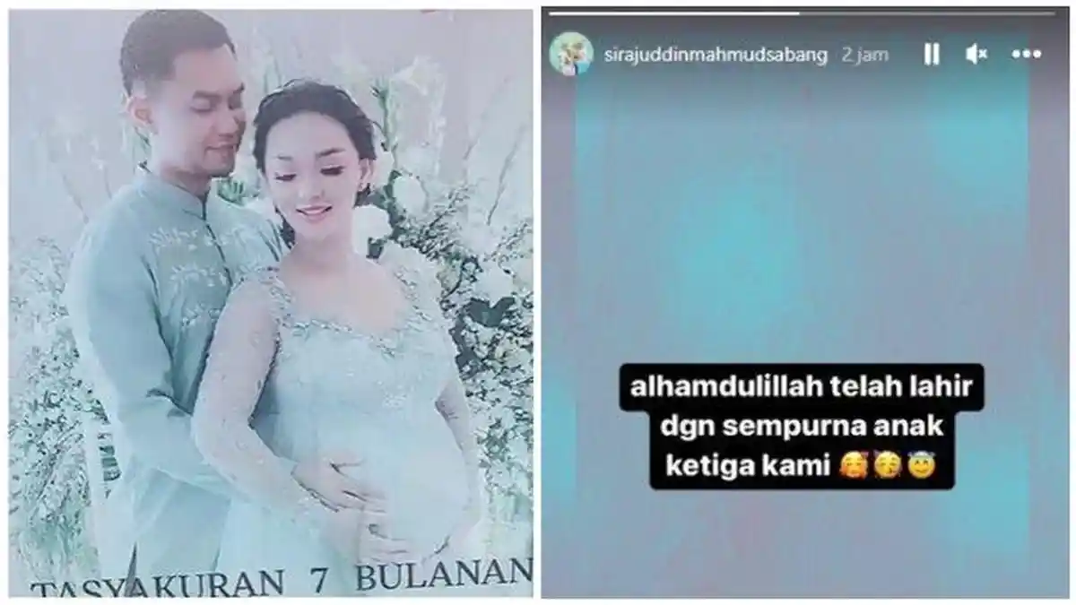 Zaskia Gotik Melahirkan, Sirajuddin Mahmud Umumkan Kondisi Anak Ketiganya
