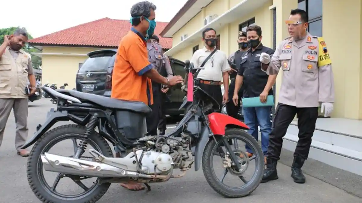Bawa Motor Tetangga Sepulang dari Mancing, Warga Puring Kebumen Ini Diciduk Polisi