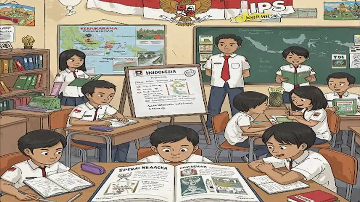 40 SOAL IPS Kelas 8 SMP MTs Asesmen Semester 2 Kurikulum Merdeka 2025, Kunci Jawaban UAS SAS PAT