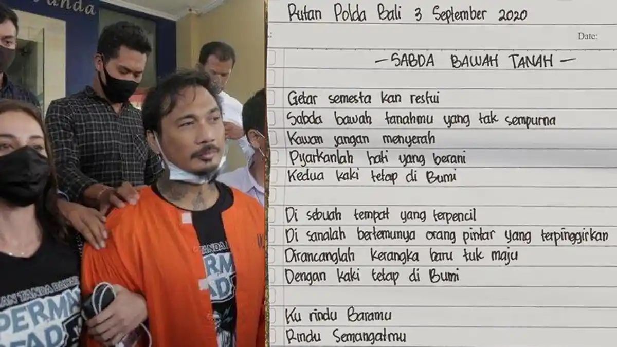 Begini Lirik Lagu yang Diciptakan Jerinx dari Balik Jeruji, Diunggah oleh Sang Istri, Nora Alexandra