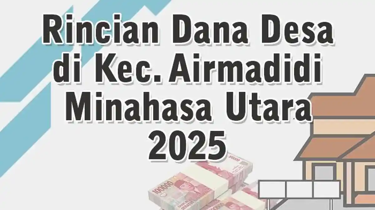 Daftar Rincian Dana Desa di Kecamatan Airmadidi Minahasa Utara 2025