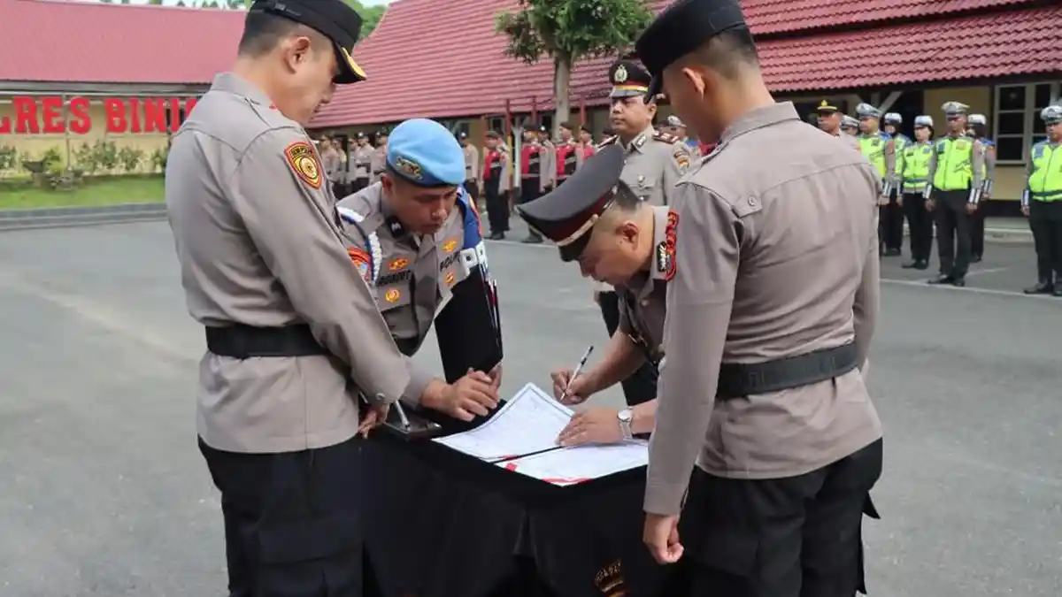 Polres Binjai Laksanakan Sertijab Kasat Lantas, Ini Sosok Penggantinya