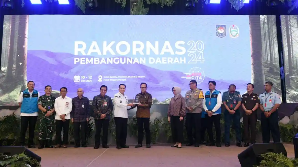 Rakornas, Pj Gubsu Sampaikan Keselarasan Asta Cita Pembangunan Presiden Prabowo