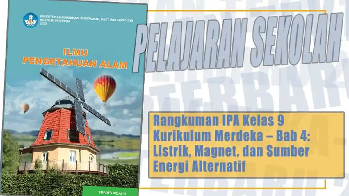 Rangkuman IPA Kelas 9 Kurikulum Merdeka – Bab 4: Listrik, Magnet, dan Sumber Energi Alternatif