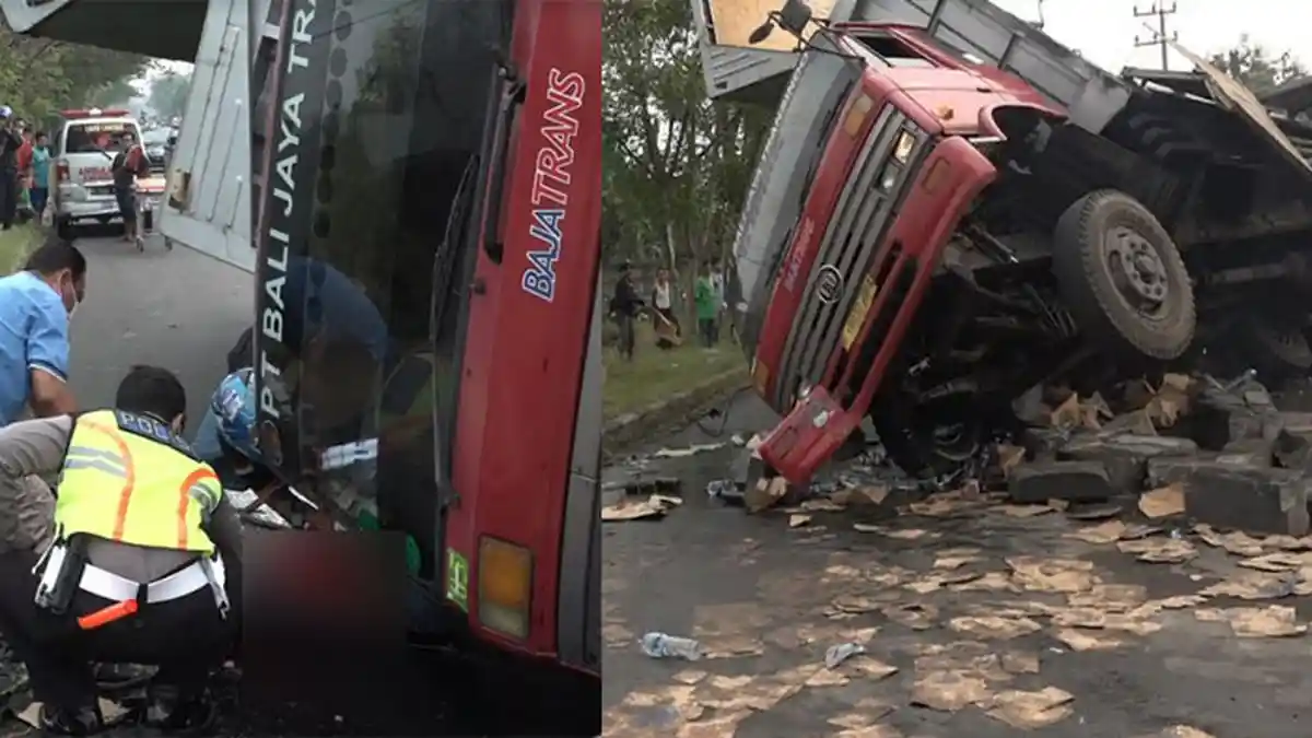 Truk Muatan Minuman Tertabrak KA Turangga di Perlintasan Kereta Api Sidoarjo, Sopir Tewas Terjepit