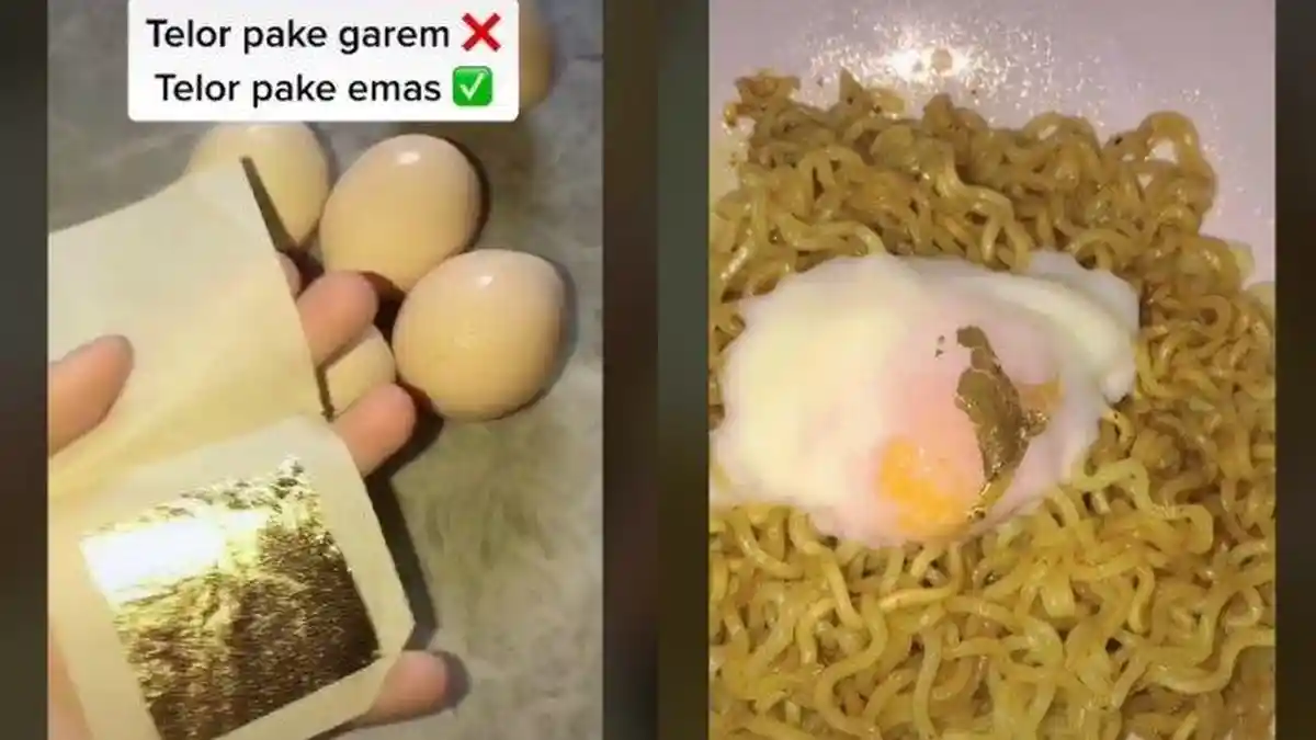 Gadis Cantik Ini Masak Mi dengan Toping Emas 24 Karat Jadi Viral, Ternyata Rasanya Begini