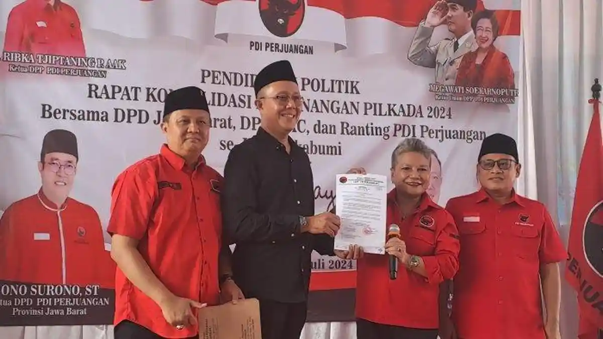 DPP PDIP Tugaskan Ayep Zaki di Pemilihan Wali Kota Sukabumi, Kini Cari Sosok Pendamping