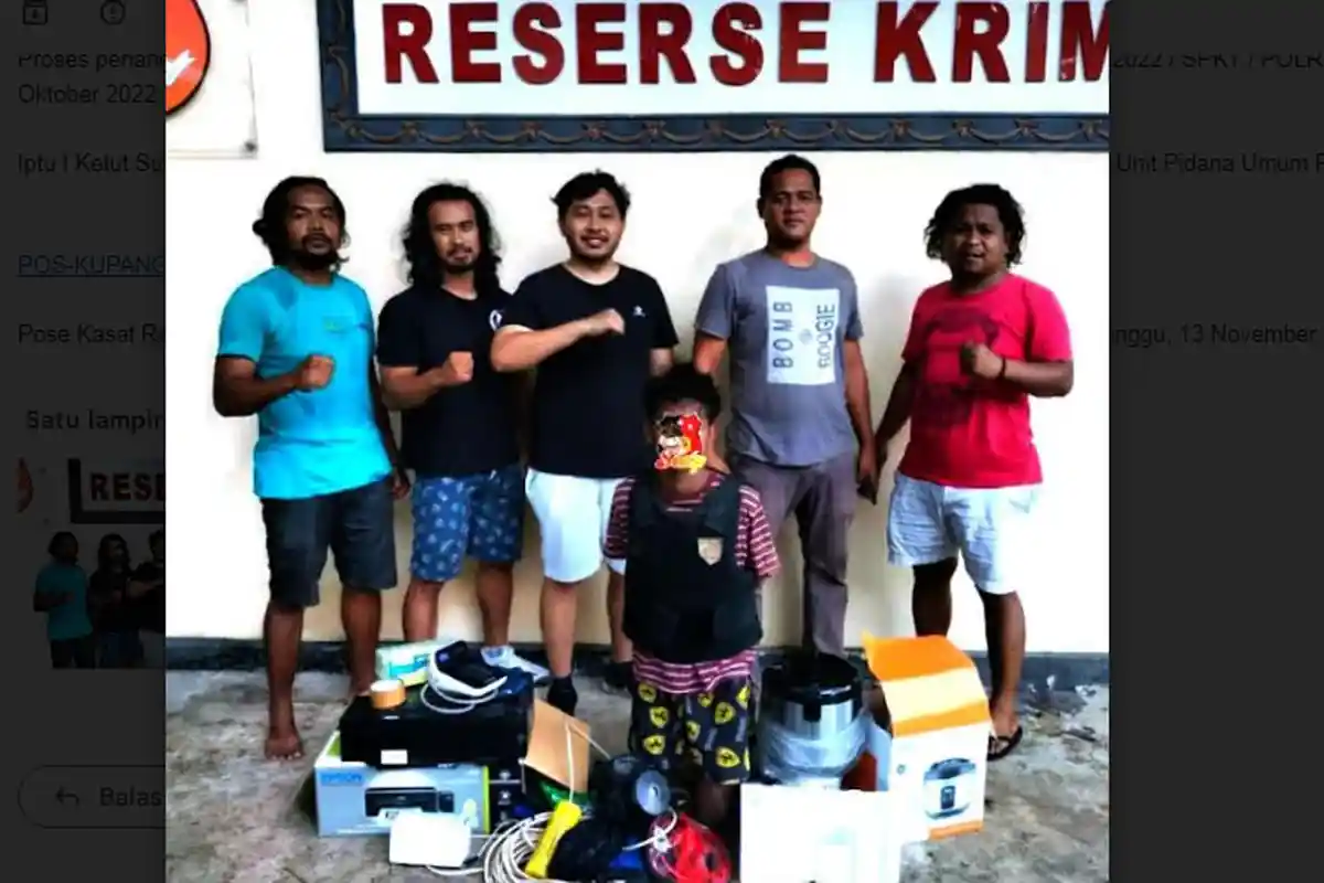 Nekat Mencuri di Rumah Dinas Kasat Lantas Polres TTU, Seorang Pemuda Dibekuk Polisi