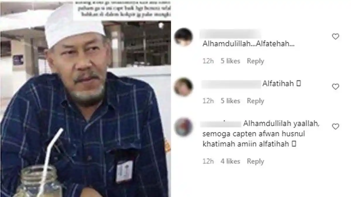 Banjir Doa untuk Captain Afwan, Al Fatihah dari Warganet, Istri Okky Bisma : Masya Allah Surga Capt