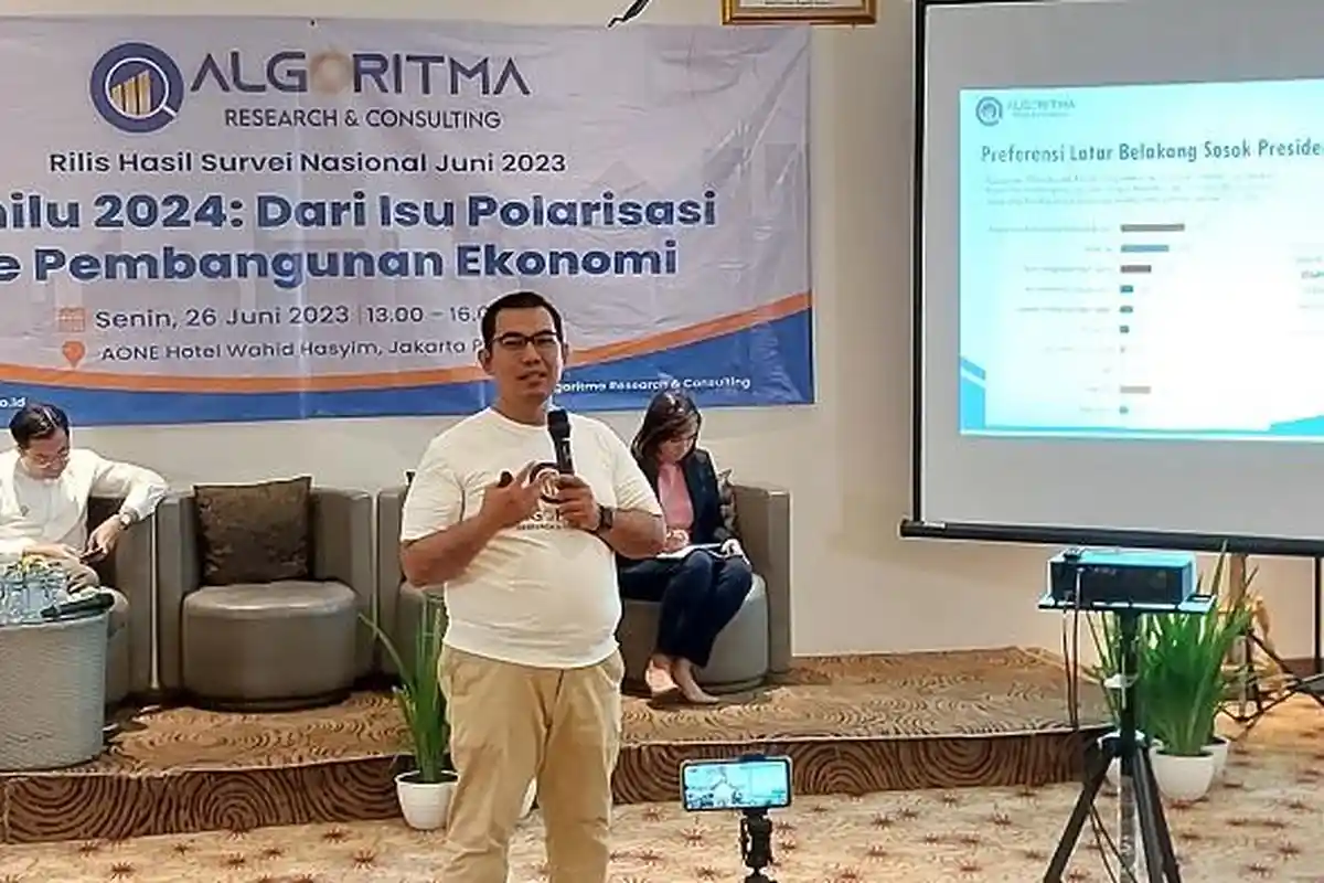 Survei Algoritma: Mayoritas Responden Lebih Pilih Partai Nasionalis Daripada Agamis