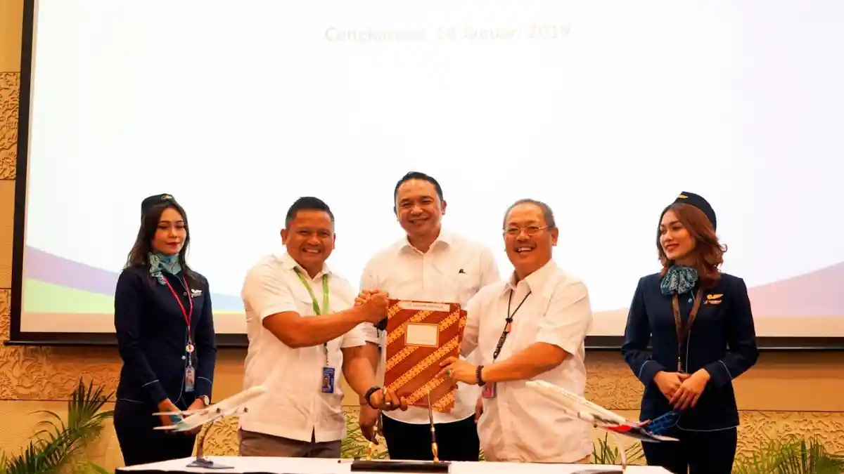 Sriwijaya Air Jalin Kerjasama dengan Lima Unit Usaha Garuda Indonesia