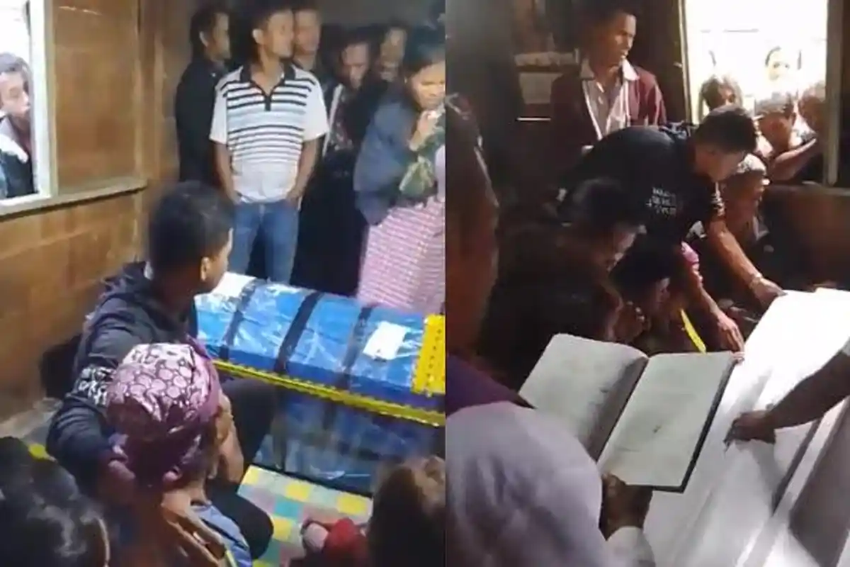 Isak Tangis Pecah Saat Jenazah Ramot Siagian Tiba di Parsoburan, Korban Kerusuhan Wamena