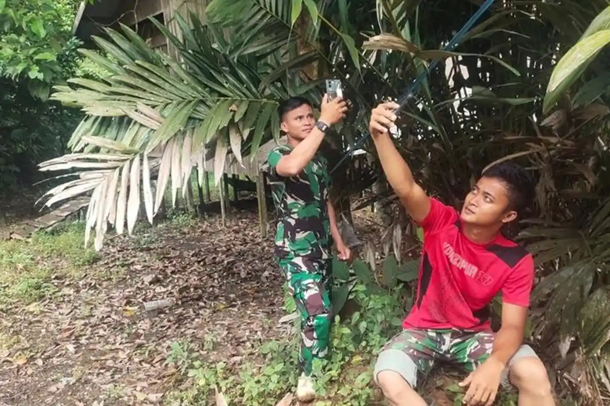 Kendala Jaringan Internet Tak Mengurangi Semangat Satgas TMMD ke-121 Kodim 0904 Paser Jalankan Tugas