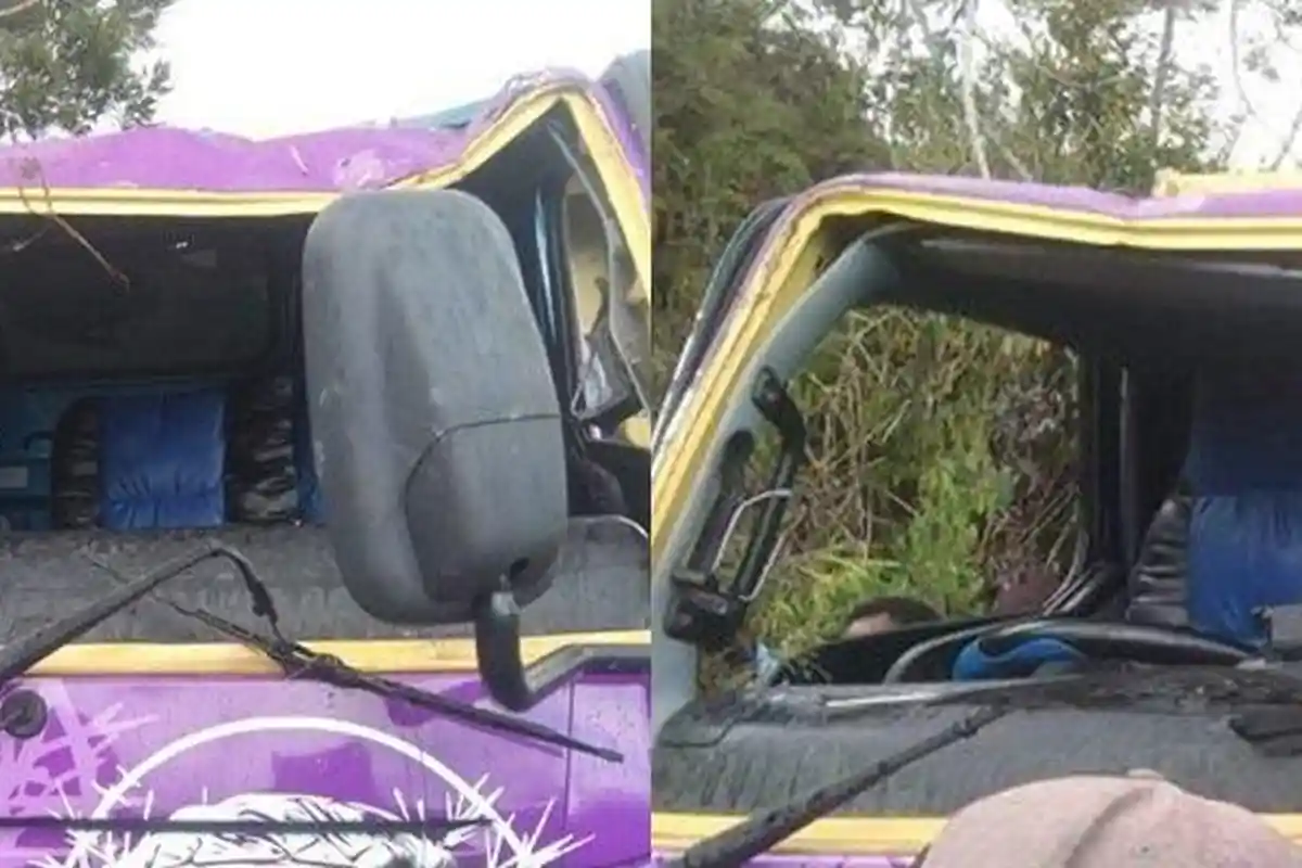 Kecelakaan Maut, 5 Orang Tewas, Truk Rombongan Pendukung Paslon Bupati Terjun ke Parit