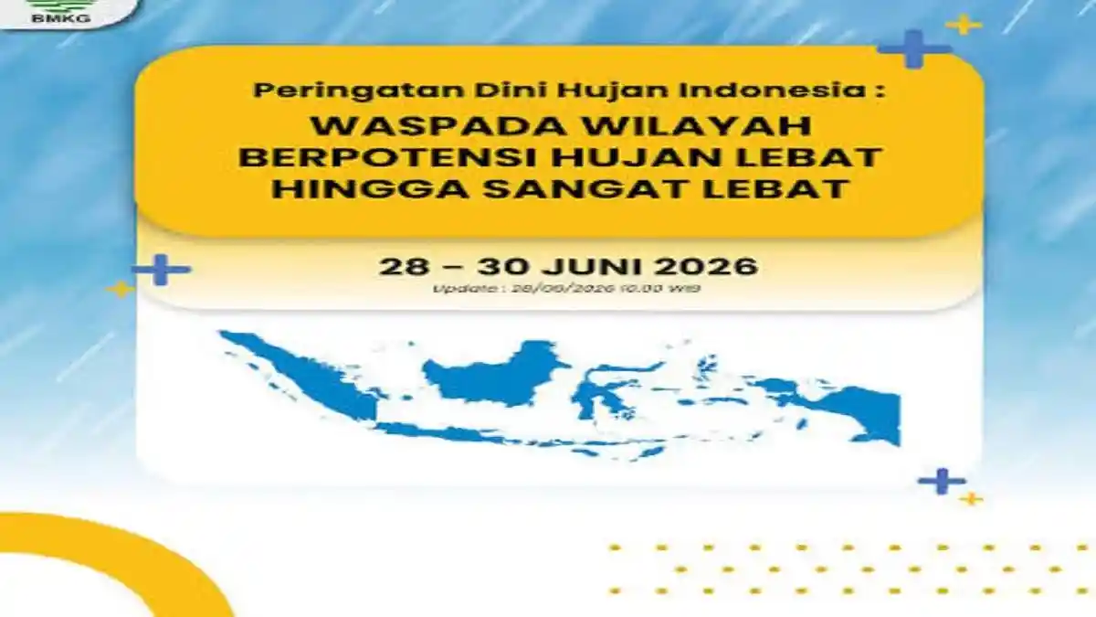 Daftar Daerah Status Waspada Cuaca Ekstrem 30 Juni 2026 Menurut BMKG, Angin Kencang di Aceh Bali NTT - Tribunpontianak.co.id