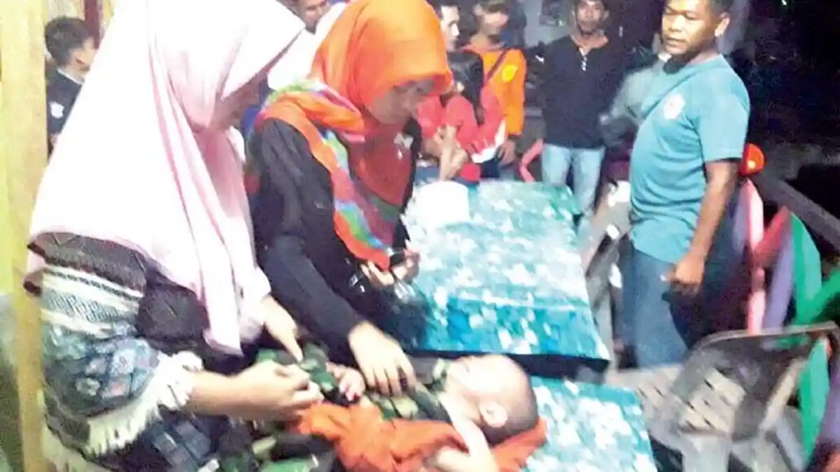 Bripka Maulidin, Istri dan Tiga Anaknya Terombang-ambing di Tengah Lautan