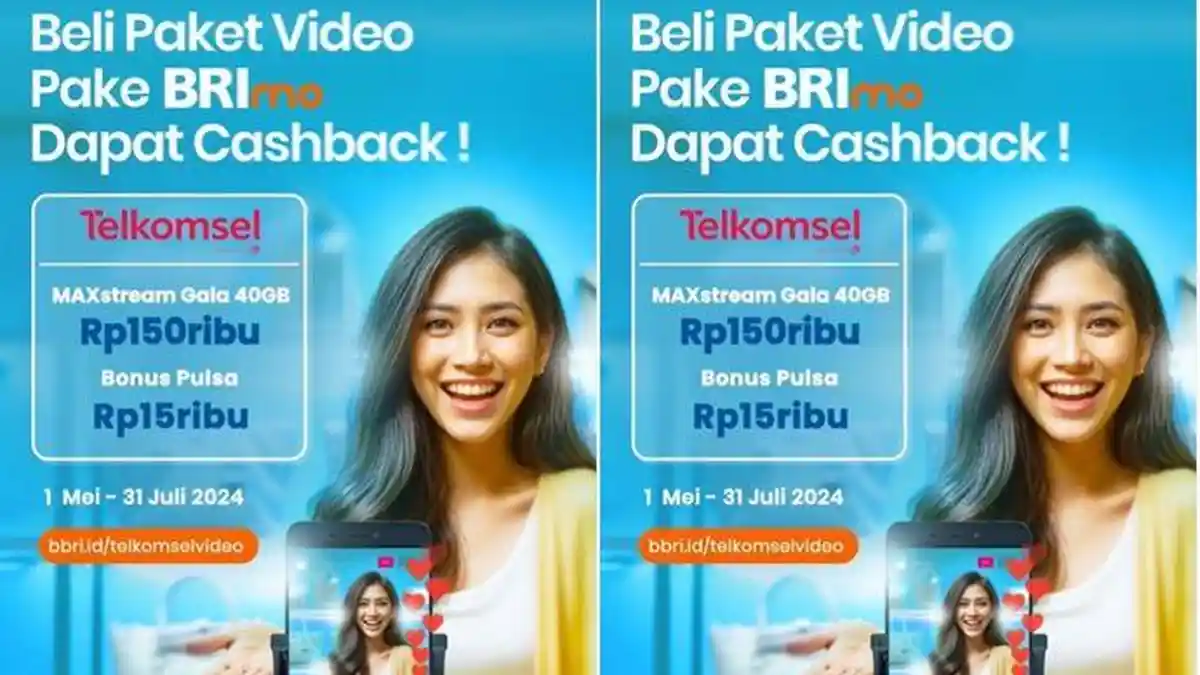 Cara Beli Paket Video Via BRImo dan Dapatkan Cashback Khusus Pengguna Telkomsel