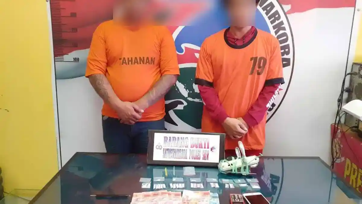 Polres Singkawang Amankan Dua Bandar dan Kurir Narkoba