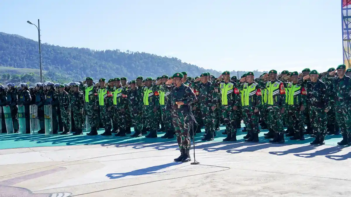 2.875 Prajurit TNI-Polri Hadiri Apel Pasukan Pengamanan PSU Pilkada Papua