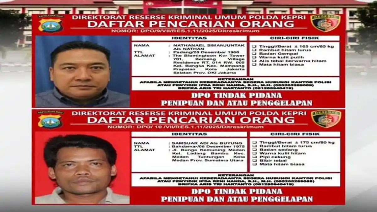 Kronologi Penipuan di Batam Hingga Korbannya Merugi Rp4,1 Miliar, Dua Orang DPO