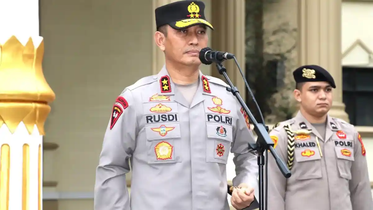 Pulih Dari Cidera Kapolda Jambi Pimpin Apel Perdana, Ini Arahannya