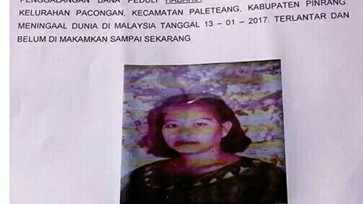 Biaya Pengurusan Jenazah Hadaria dari Sarawak ke Pinrang Capai Rp 36 Juta