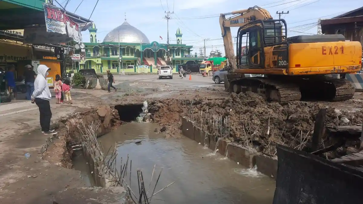 Antisipasi Banjir di Samarinda, Proyek Gorong-Gorong di Jalan DI Panjaitan Mulai Dikerjakan