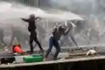 Demo UU Cipta Kerja Berlangsung Ricuh